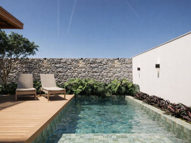 Piscina e deck