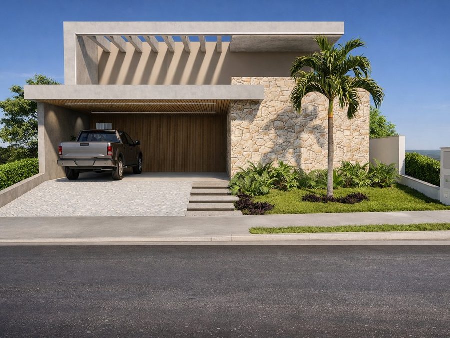 Fachada · casa no Portal dos Lagos