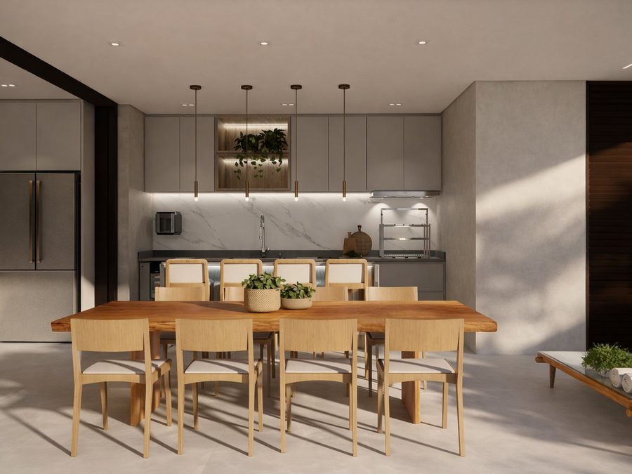 Cozinha e jantar · casa no Portal dos Lagos